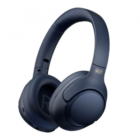 Casti - Căști wireless ANC Over-Ear QCY H3 Albastru, Bluetooth 5.4, Control buton, IPX4
