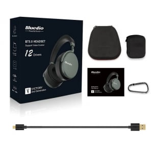 Casti Wireless Bluedio Victory 2 ( V2 ), Stereo, 12 Difuzoare, Bluetooth 5, USB Tip C, Cloud Service, Control Aplicatie [5]