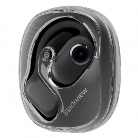 Vezeték nélküli open-ear Blackview AirBuds 100 fülhallgató 500mAh töltőtokkal, Bluetooth 5.3, Onyx Black [2]