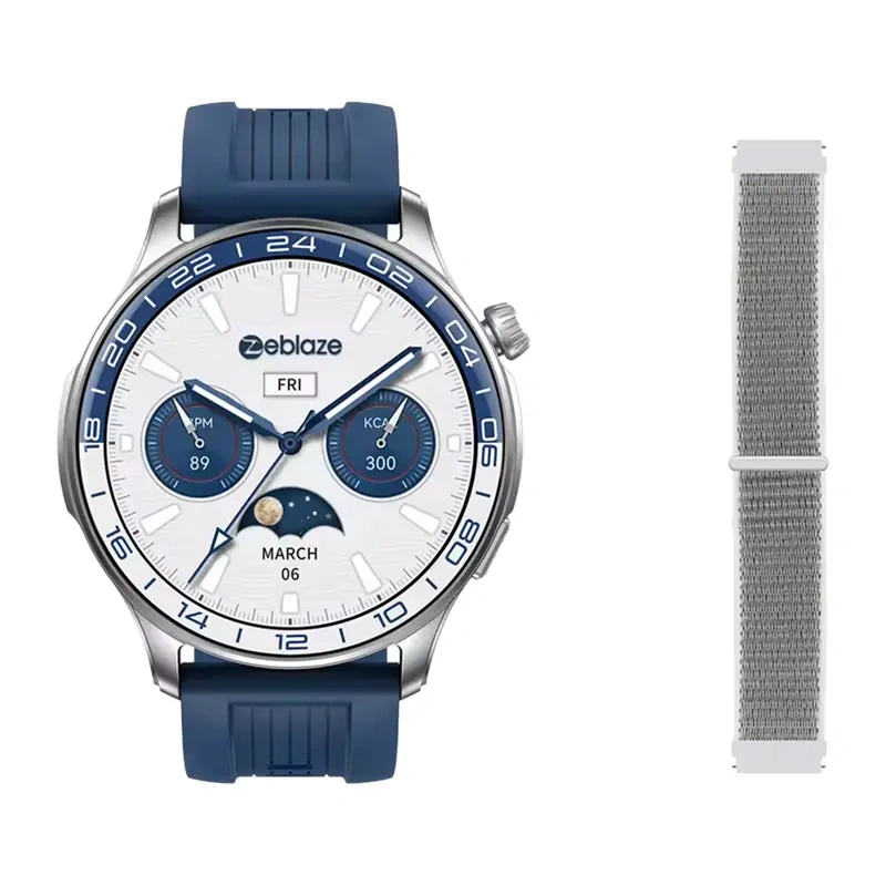 Fittness bands and watches - Ceas inteligent Zeblaze Btalk 4 Pro (argintiu)