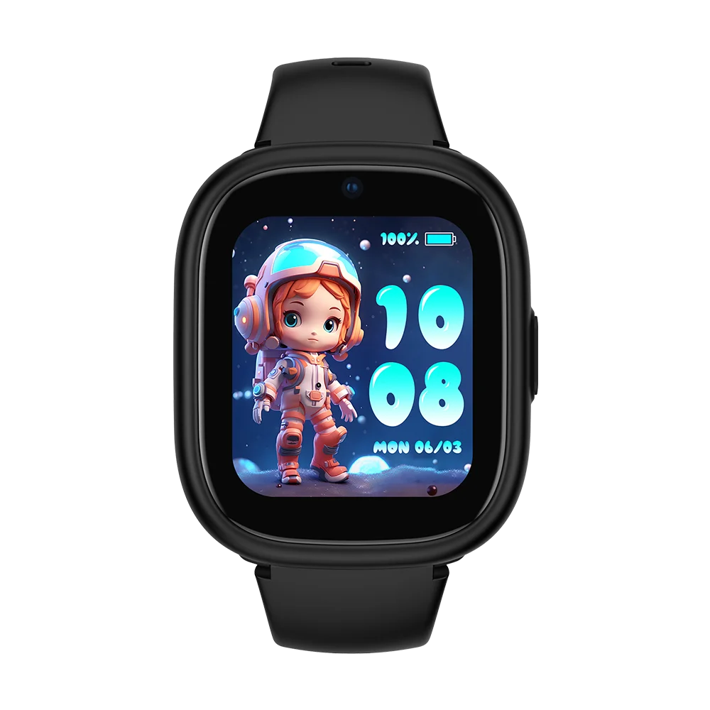 Smartwatch LAGENIO K3, Black, 4G, 1.7'', 48MB RAM, 128MB ROM, 0.3MP Camera, RTOS, GPS Tracking, Video Call, Messages, Parental Control, 680mAh, For kids aged 5-14 [1]