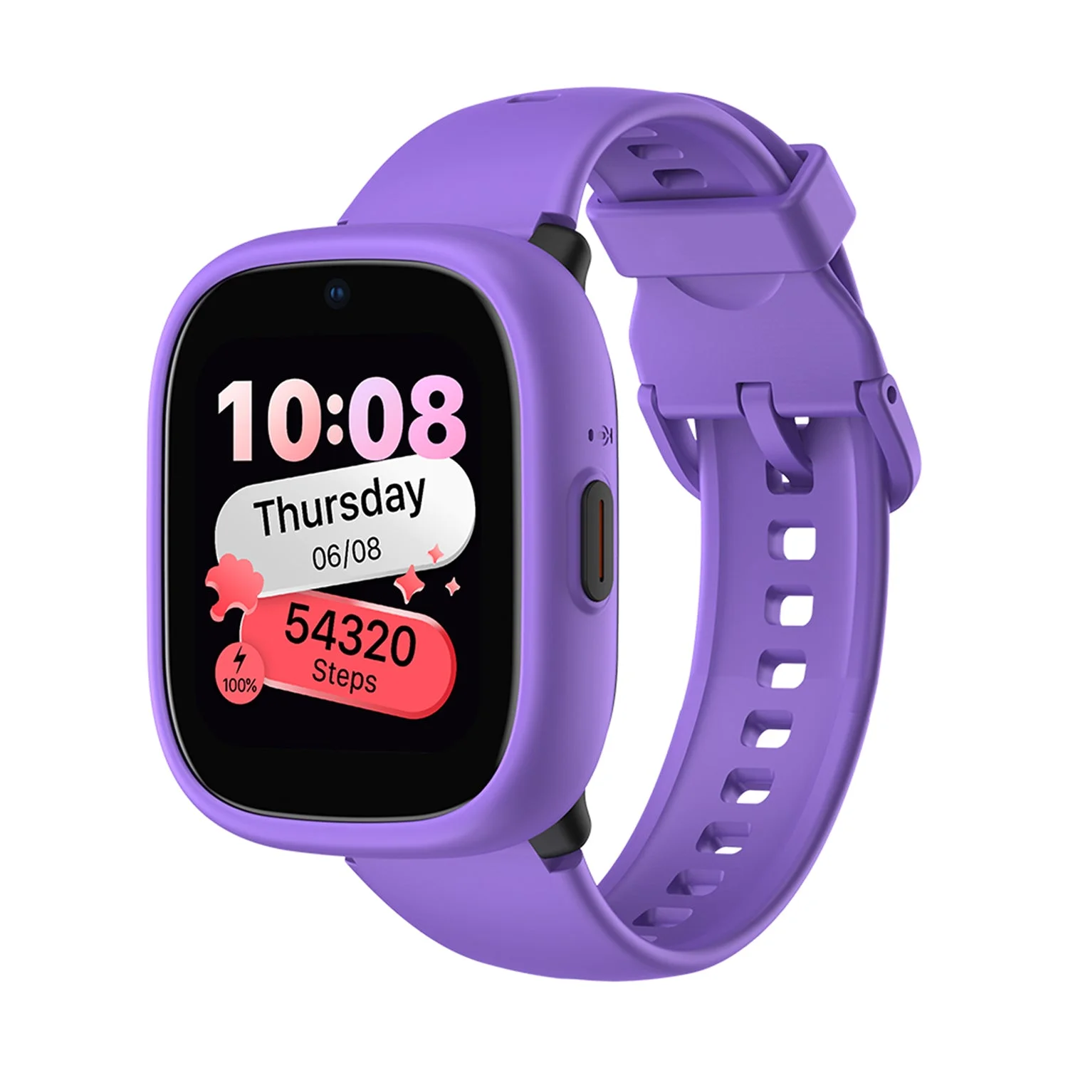 Noutati - Ceas  Smartwatch LAGENIO K3, Mov, 4G, 1.7'', 48MB RAM, 128MB ROM, Camera 0.3MP, RTOS, Tracking GPS, Apel Video, Mesaje, Control Parental, Ceas Alarma, 680mAh, Pentru copii intre 5-14 ani