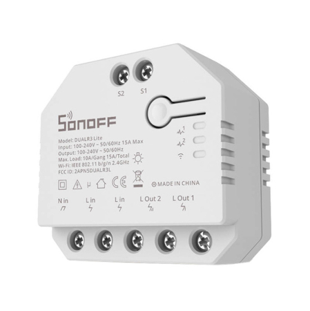 Comutator inteligent Wi-Fi Sonoff Dual R3 Lite [2]