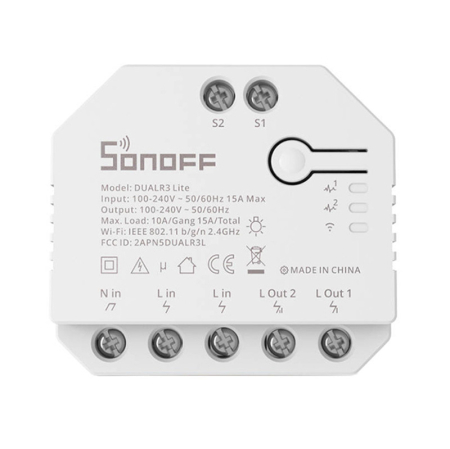 Comutator inteligent Wi-Fi Sonoff Dual R3 Lite [3]