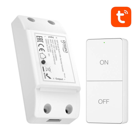 Comutator inteligent WiFi Gosund SW20 10A + telecomanda, Tuya [1]