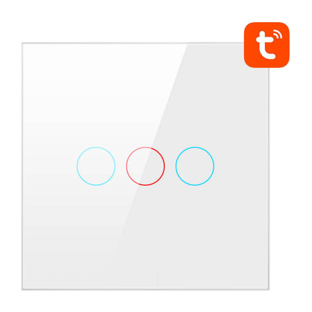 Comutator tactil WiFi Avatto TS02-EU-W3 Triple TUYA (alb) [1]