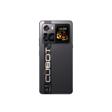Mobile Phone Cubot X100, Black, 5G, 6.88" HD+ 120Hz, 16GB RAM (8GB + 8GB extended), 256GB ROM, Android 15, Dimensity 7025, 64MP, 1.72" Rear Screen, NFC, Face ID, 5100mAh, 33W, Dual SIM [1]