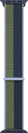 Bratari si Ceasuri Sport - Curea Apple Watch Sport Loop, 41mm, Abyss Blue/Moss Green