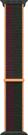 Bratari si Ceasuri Sport - Curea Apple Watch Sport Loop, 41mm, Dark Cherry/Forest Green