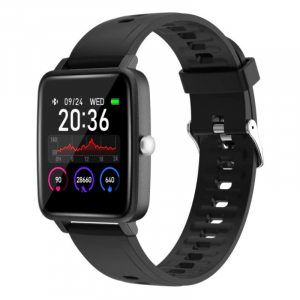 Smartwatch - Smartwatch Doogee CS1 Negru, 1.4" Touch screen, Ritm cardiac, Control camera si muzica, Meteo, Monitorizare somn, IP68, 200mAh