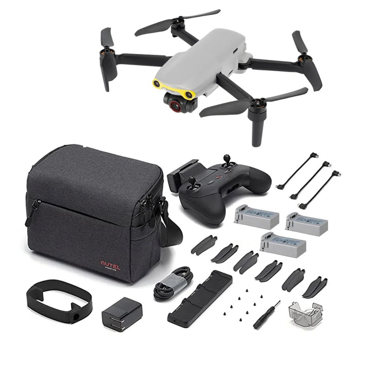 Drone cu Camera - Drona pliabila Autel Evo Nano+ Premium, Gri, 4K, 48MP, 1/2" CMOS, Gimbal pe 3 axe, GPS, 28 min timp zbor, Slot memorie, 2250 mAh