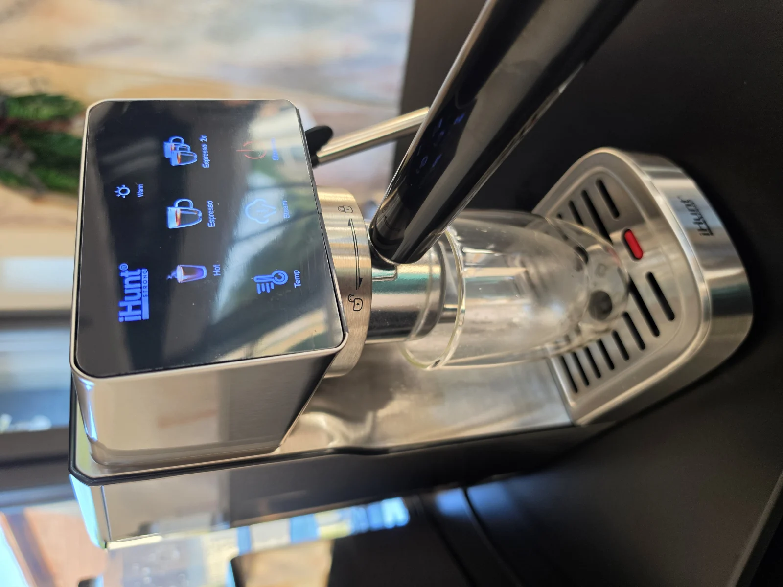 Espressor iHunt Bro Barista Flex 5 în 1, Pompă Ulka 19 Bari, Rezervor 1.2L, Panou Digital Tactil, Sistem Termobloc 1350W, Compatibil Cafea Măcinată și Capsule [2]