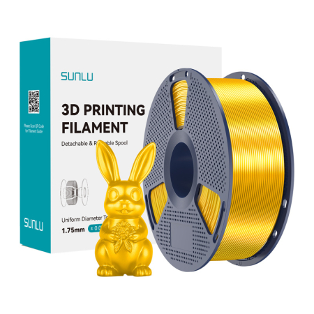 Gadgets - Filament de matase Sunlu PLA+ (auriu)