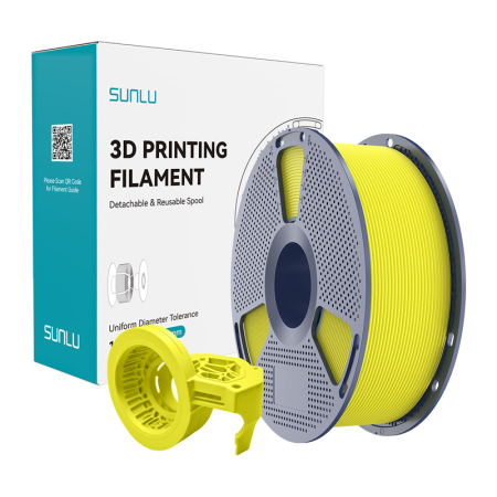 Gadgets - Filament mat de mare viteza Sunlu PETG (galben)
