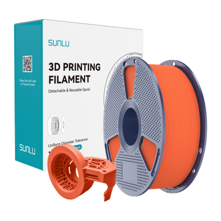 Gadgets - Filament mat de mare viteza Sunlu PETG (portocaliu)
