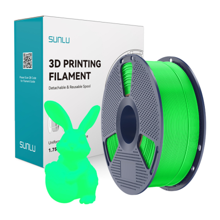 Gadgets - Filament Sunlu PLA care straluceste in intuneric (verde)