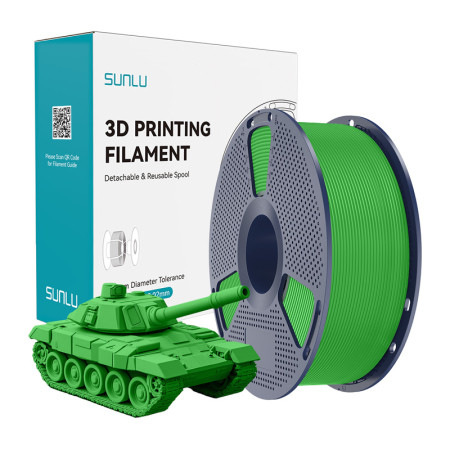 Gadgets - Filament Sunlu PLA+ de mare viteza, verde
