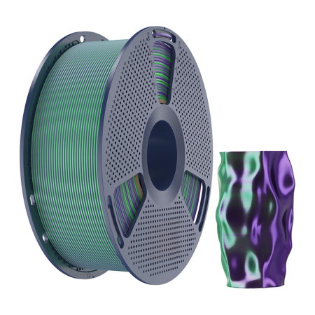 Filament Sunlu PLA+ Silk in doua culori (verde si violet) [1]