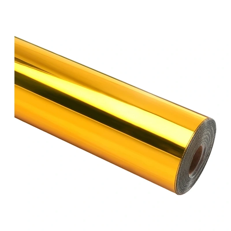 Gadgets - Folie autoadeziva HTVRONT Chrome Metallic, 30,5 cm x 90 cm (auriu)