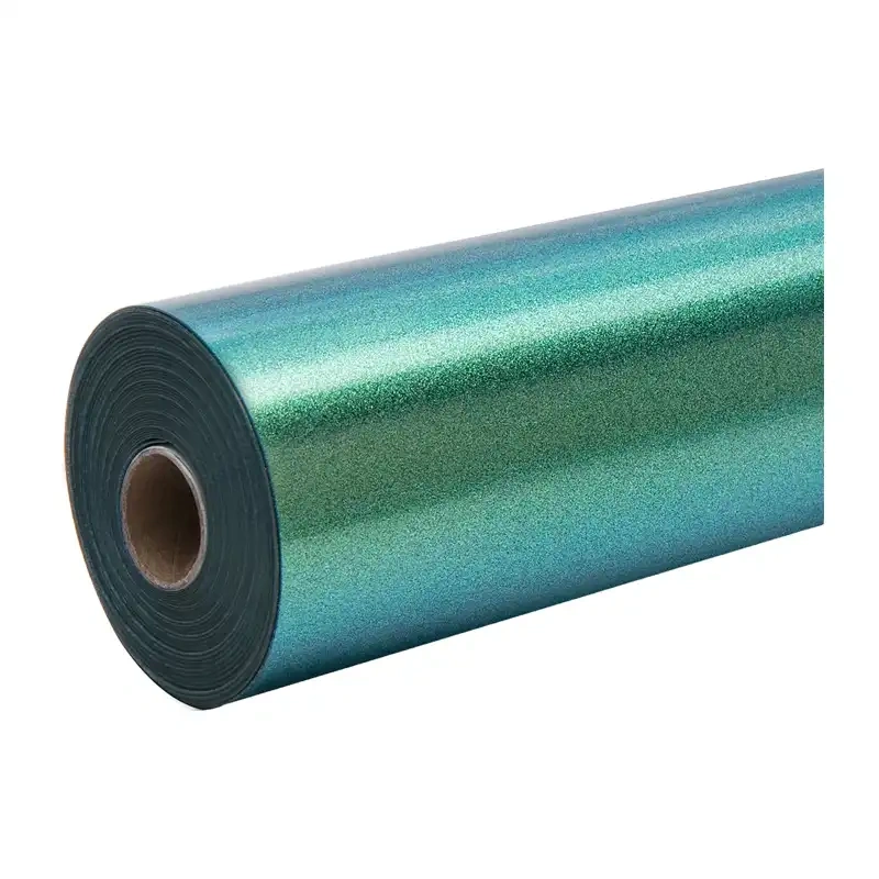Gadgets - Folie de transfer termic HTVRONT Chameleon, 30,5 cm x 90 cm (auriu-verde)