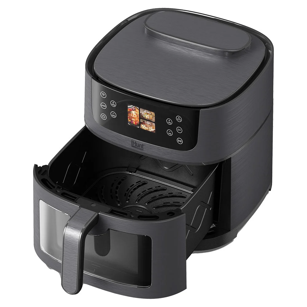 iHunt Bro Air Fryer AI Steam Hot Air Fryer & Rotisserie, 8L, 1800W, AI Steam, Wi-Fi, 12 AI Programs, App Control, Digital Display [6]