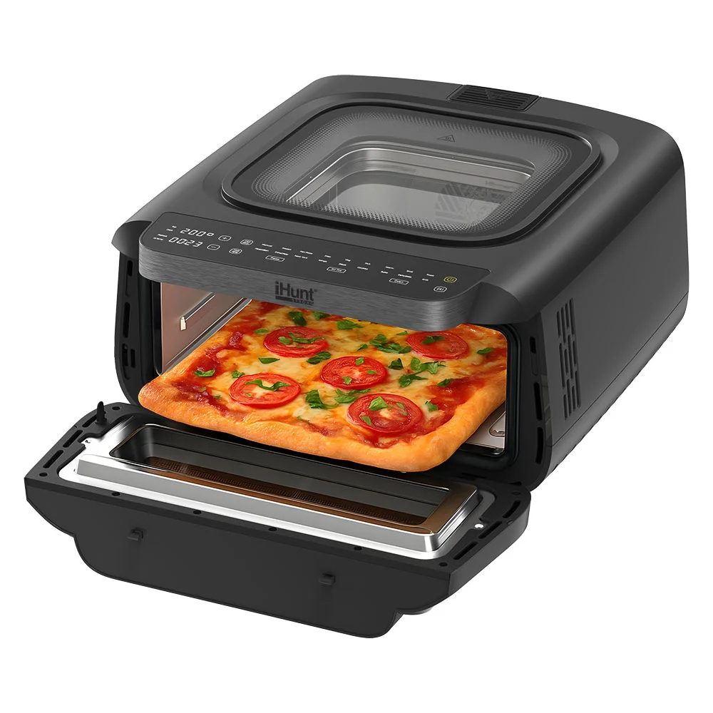 Cuptor cu Aer Cald iHunt Bro Pizza Air Fryer ULTRA FAST, 13L, 2100W, Pizza Oven 380°C, Air Fryer 3 în 1, 18 Programe, Încălzire 360°, Control Touch [5]