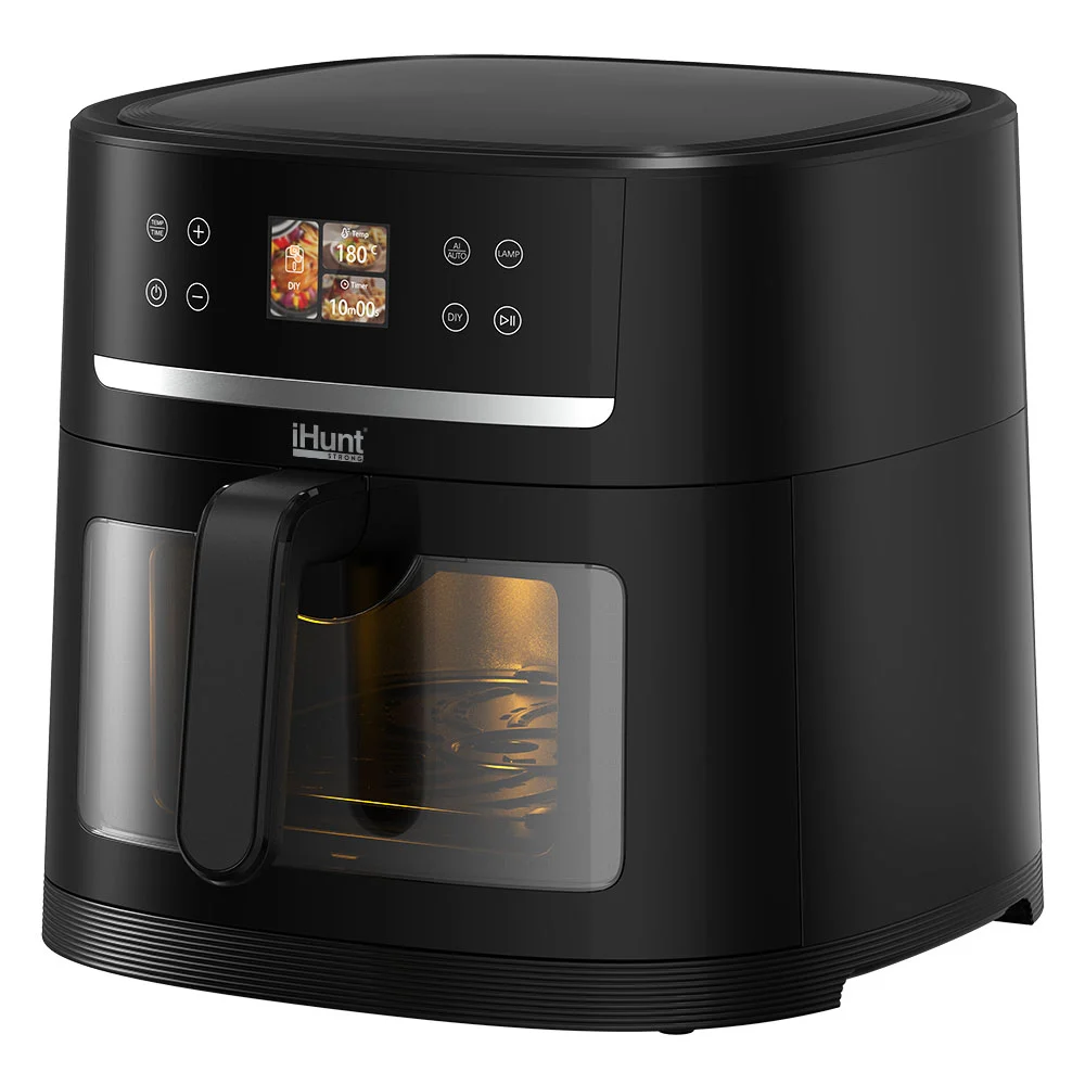 Friteuză cu Aer Cald și Rotisor iHunt Bro Air Fryer AI Chef, 8L, 1800W, AI One-Click, Wi-Fi, Hot Air 360°, Control prin Aplicație, Panou Digital Tactil [2]