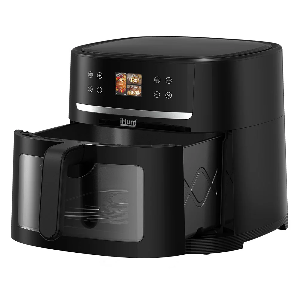 Friteuză cu Aer Cald și Rotisor iHunt Bro Air Fryer AI Chef, 8L, 1800W, AI One-Click, Wi-Fi, Hot Air 360°, Control prin Aplicație, Panou Digital Tactil [3]
