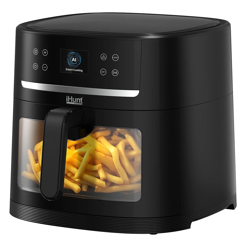Friteuză cu Aer Cald și Rotisor iHunt Bro Air Fryer AI Chef, 8L, 1800W, AI One-Click, Wi-Fi, Hot Air 360°, Control prin Aplicație, Panou Digital Tactil [5]