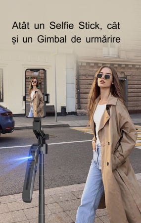 FUNSNAP A6 AI Felismerés Intelligens Követő Gimball, 360 fokos követés, mobilfotózás, élő közvetítés, rázkódásgátló tartó [1]