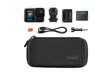 GoPro HERO13 Black Action Camera, Black, 5.3K 60fps, 27MP Sensor, Video Stabilization, GPS, Wi-Fi, Bluetooth, Bundle [3]