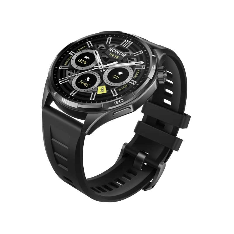 HONOR Watch 6 Shadow Black Black Fluoroelastomer Strap [1]