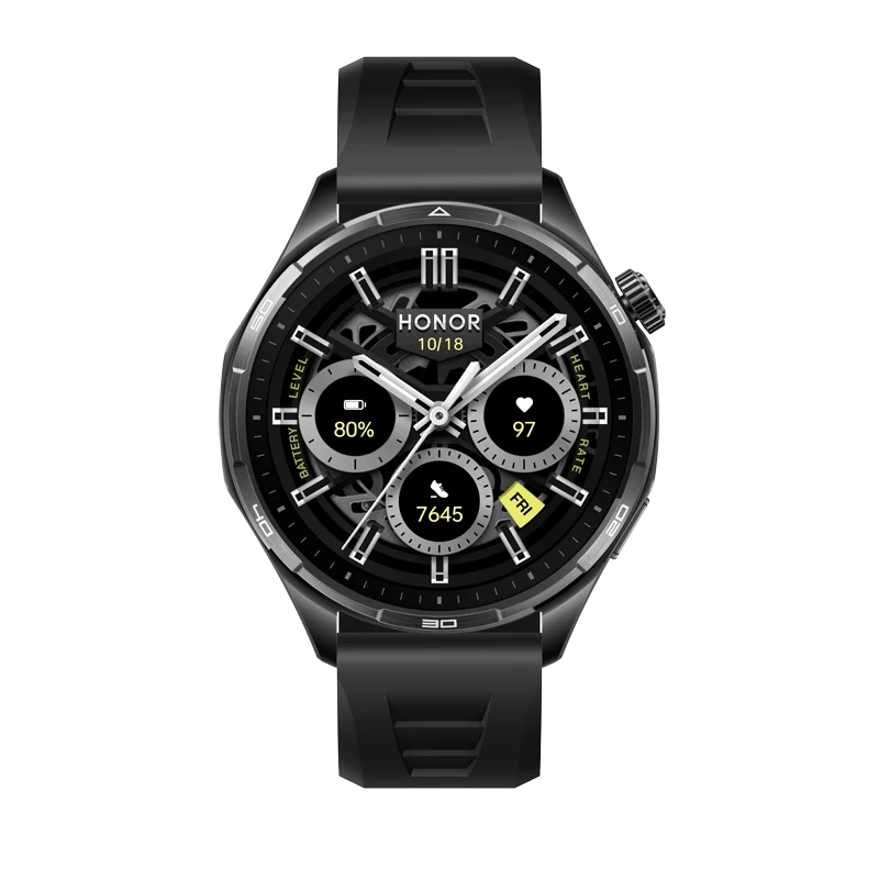 Noutati - HONOR Watch 6 Shadow Black Black Fluoroelastomer Strap