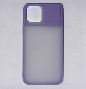 Husa din silicon cu protectie glisanta pentru lentile pentru iPhone 12 Pro Max [0]