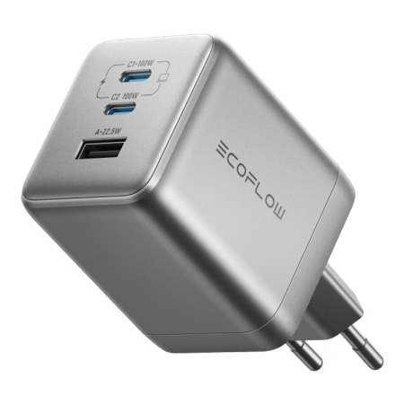 Gadgets - incarcator de retea EcoFlow RAPID Pro 100W, 2xUSB-C, 1xUSB-A, GaN