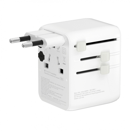 Incarcator Mophie Essential 35w GaN 5 Port + AC Travel Adapter, White [2]