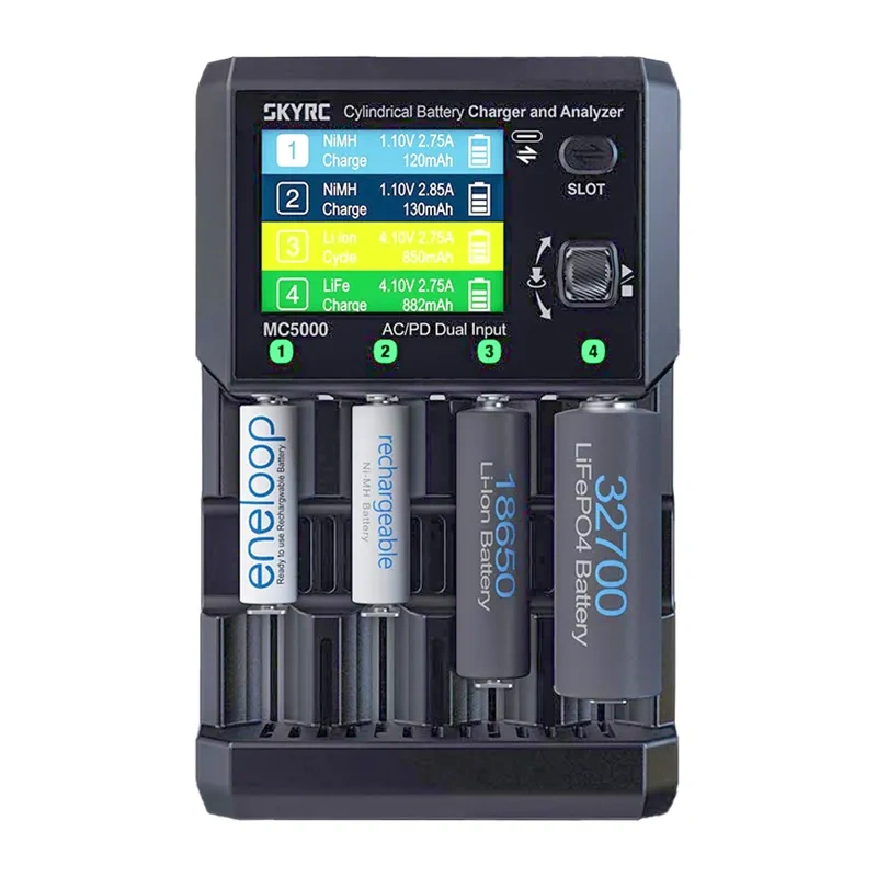Gadgets - incarcator si analizor de baterii SkyRC MC5000 cu USB-C