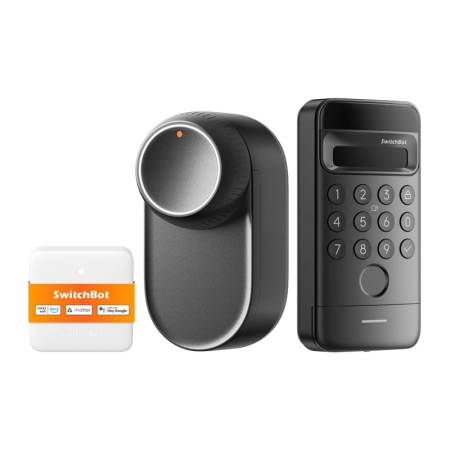 Gadgets - incuietoare inteligenta SwitchBot Ultra 3 in 1 cu panou de control Hub Mini Matter si tastatura Vision