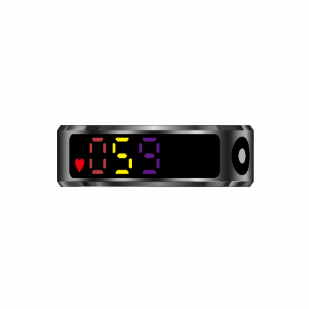 Inel inteligent iSEN R12 Negru, Ritm cardiac, Oxigen in sange, HRV, Stres, Somn, Contor pași distanta si calorii, Temperatura, Moduri sport, Fotografi la distanta, Carcasa de incarcare, 16 mAh [4]