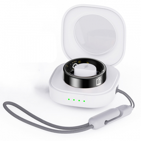 iSEN R20 Okos gyűrű Fekete, NFC, Egészség-, Alvás- és Kalóriamérés, Személyek hozzáadása és Távoli megfigyelés funkció, Lépés- és Távolságmérő, Sport módok, 15mAh + Töltőállomás [7]