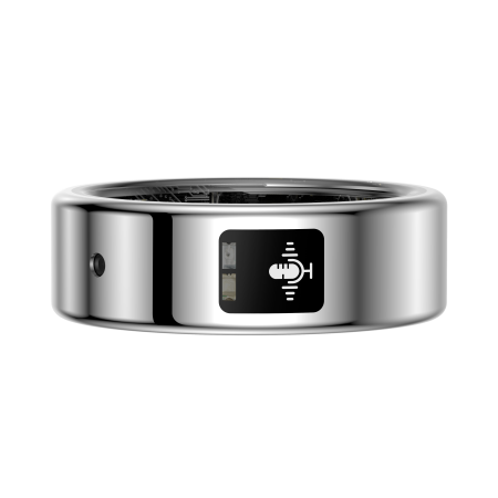 Inel Inteligent iSEN SR116, Argintiu, Bluetooth 5.4, AI Recording, Traducere AI, Puls, SpO2, Monitorizare Somn, Control Video, IP68, LoraFit, Android și iOS [7]