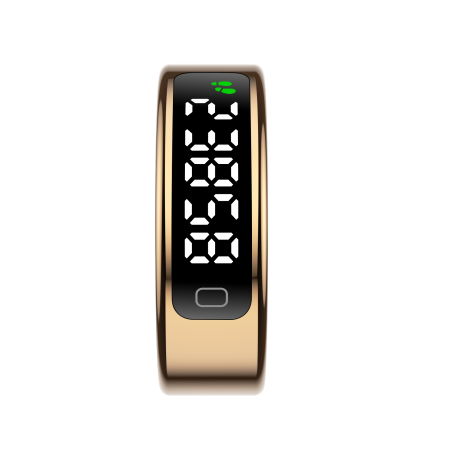 Inel Inteligent R11C, Auriu Roz, Bluetooth 5.2, Puls, SpO2, HRV, Monitorizare Stres și Somn, Moduri Sport, Control prin Gesturi, 1ATM, QRing, Autonomie 5–7 Zile [2]