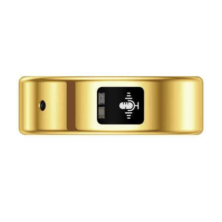 Inel Inteligent iSEN SR116, Auriu, Bluetooth 5.4, AI Recording, Traducere AI, Puls, SpO2, Monitorizare Somn, Control Video, IP68, LoraFit, Android și iOS [2]