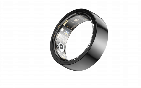 iSEN R1000 Okos Gyűrű Fekete, SpO2 & SMBP, Alvás / Szívritmus / Kalóriafigyelés, Távoli figyelés, Lépés- és Távolságszámláló, Több sportmód, 18mAh [4]