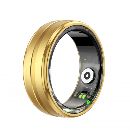 Inel iSEN R06 Smart Ring Gold, HR, SpO2, Monitorizare somn, Contor pasi, Multi Sport, Aplicatie dedicata: QRing, 15mAh, 5ATM [2]