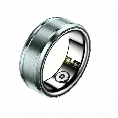 Inel Smart - Inel iSEN R3 Smart Ring, HR, SpO2, Temperatura, Monitorizare somn, Multi Sport, Aplicatie dedicata: Nx RING, 18mAh, IP68, Green