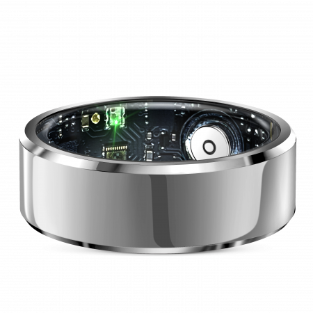 iSEN R6 Okosgyűrű, HR, SpO2, Hőmérséklet, Alvásfigyelés, Multi Sport, Dedikált alkalmazás: EcTri, 18mAh, IP68, Silver [4]