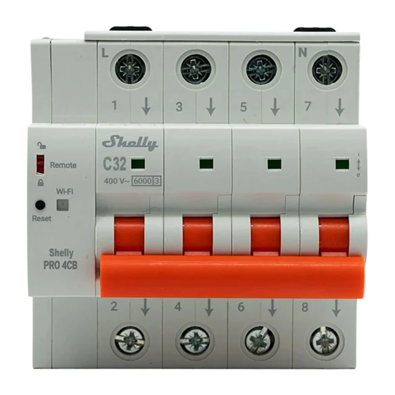 Gadgets - intrerupator de circuit miniatural SHELLY Pro 4CB C32