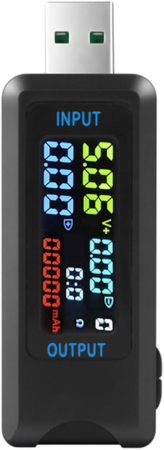 Phone accessories - iSEN 6527-U USB Digital Tester Black, USB A, LCD Screen