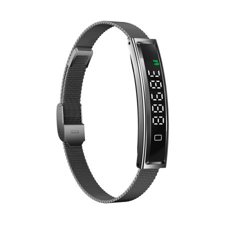 Bratara Inteligenta iSEN B3, Negru, Otel inoxidabil, 18mAh, Monitorizare Ritm Cardiac & Oxigen din Sange, Urmarire Somn & Activitate, Sanatate Feminina, Asistent AI, Incarcare Magnetica [7]